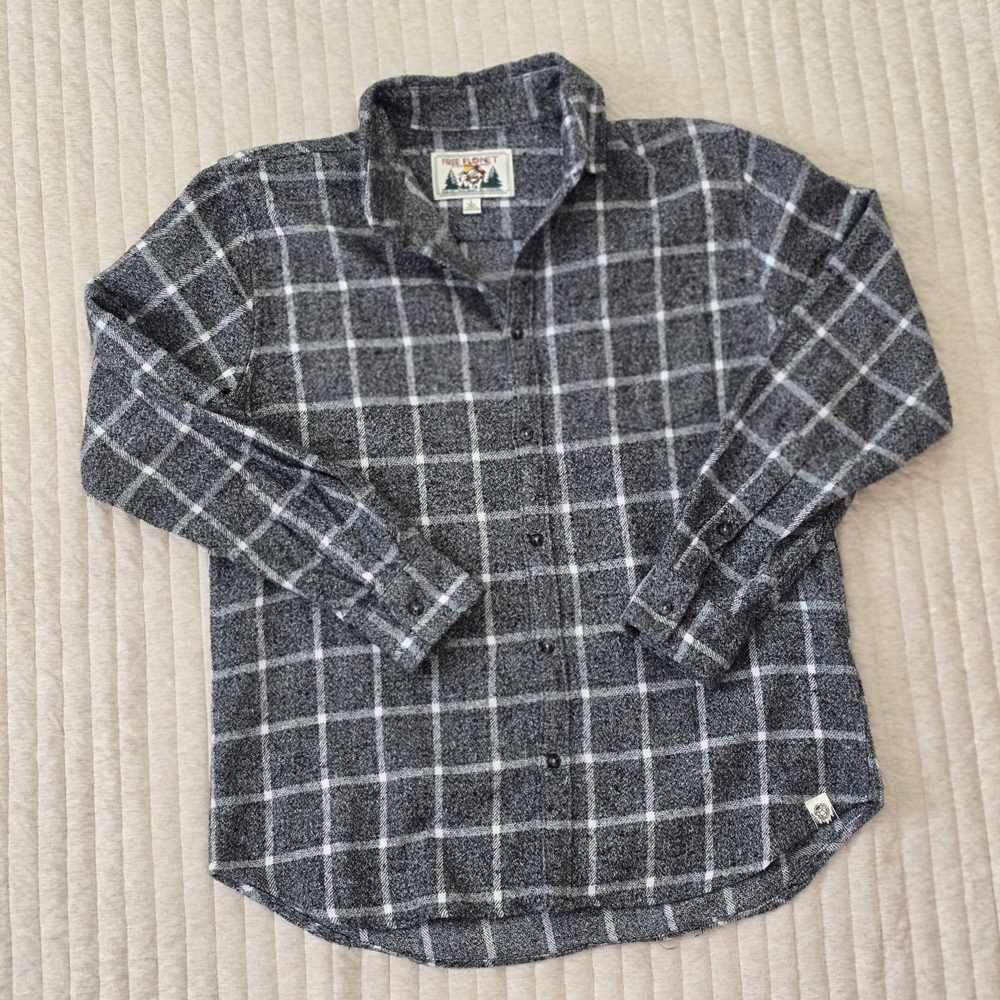 Free Planet casual, sustainable men's, cotton, flannel shirts size large